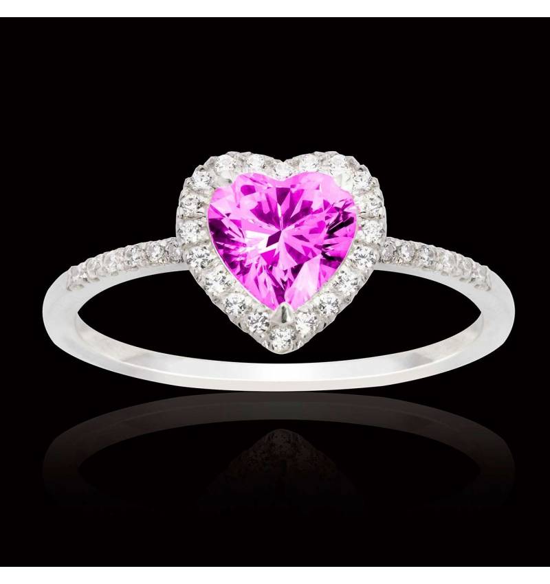 Bague saphir rose Anya