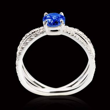 Bague saphir bleu Amandine