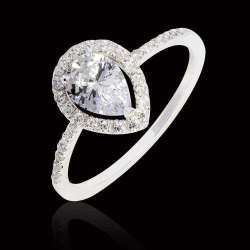 Bague diamant poire Sandra