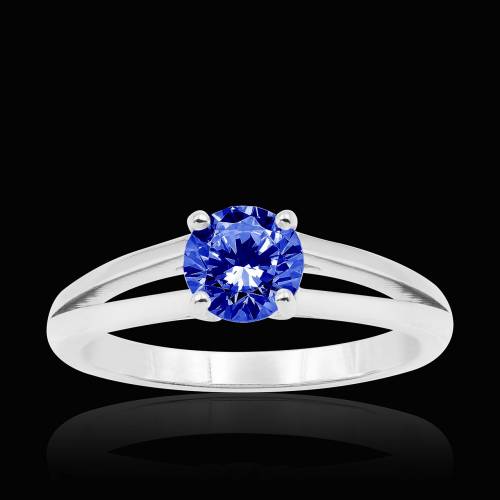 Bague saphir bleu Lina