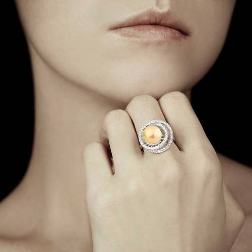 Bague perle gold Corinne