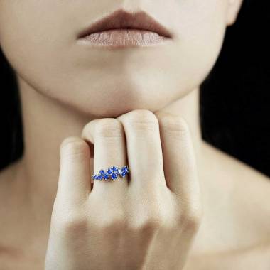 Bague saphir bleu Lilla