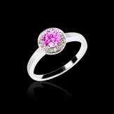 Bague de fiançialles Tourmaline rose Rekha solo