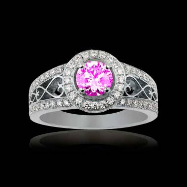 Bague de fiançailles Tourmaline rose Tsarine