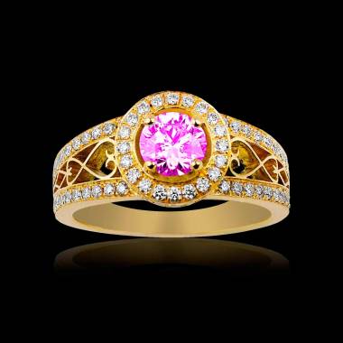 Bague de fiançailles Tourmaline rose Tsarine