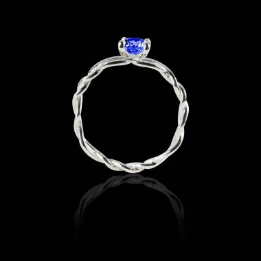 Bague de fiançailles Tanzanite Entrelassée