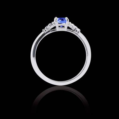 Bague de fiançailles Tanzanite Virginie