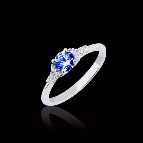 Bague de fiançailles Tanzanite Virginie