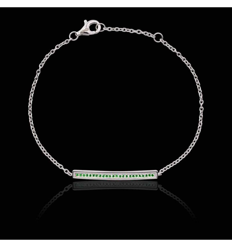 Bracelet émeraude Pavé