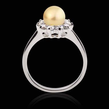 Bague perle gold Ambrosia