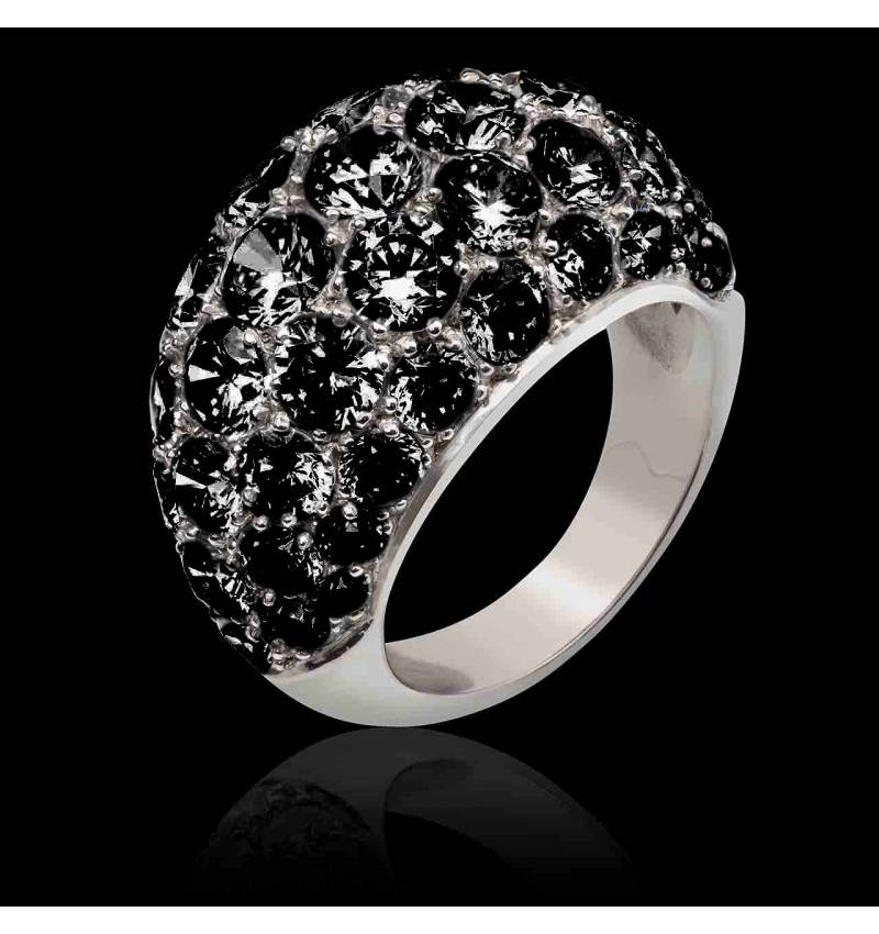 Bague diamant noir Romy