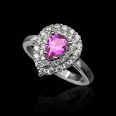 Bague saphir rose Maelle