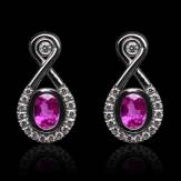 Boucles d'oreilles saphir...